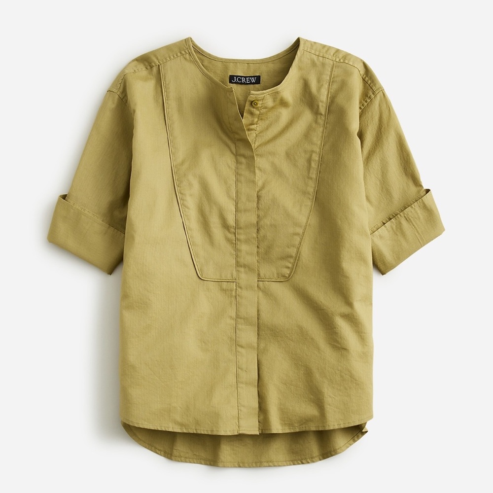 J. Crew Women’s Casual Olive Button Down Shirt